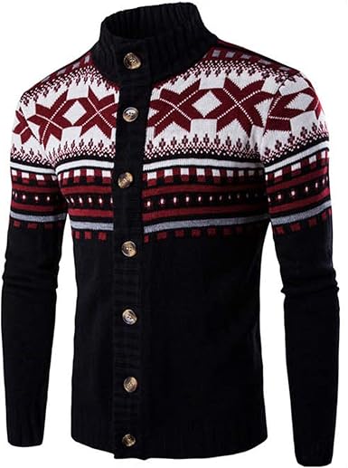 mens snowflake sweater