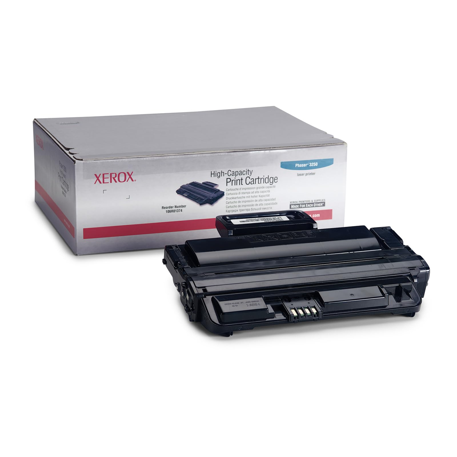 Xerox Genuine Phaser 3250 Black High Capacity Toner Cartridge (5,000 Pages) - 106R01374