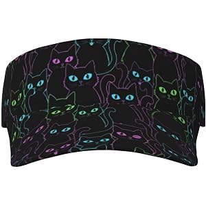 Bshuey Unisex Adjustable Sports Sun Visor | Lightweight Packable Open-Top Hat For Running, Tennis & Golf