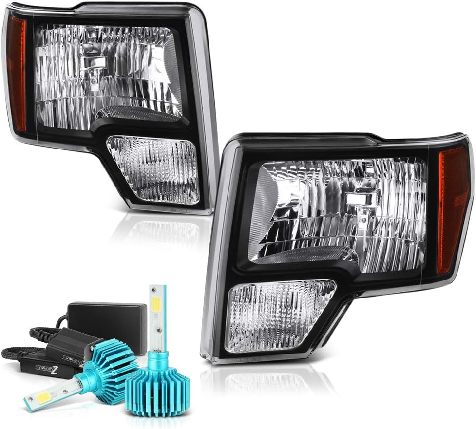VIPMOTOZ Black Housing OEStyle Headlight