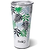 Swig Life 32oz Insulated Tumbler, Travel Coffee Tumbler with Lid, Cup Holder Friendly Travel Coffee Mug, Stainless Steel with Lid (Island Breeze)