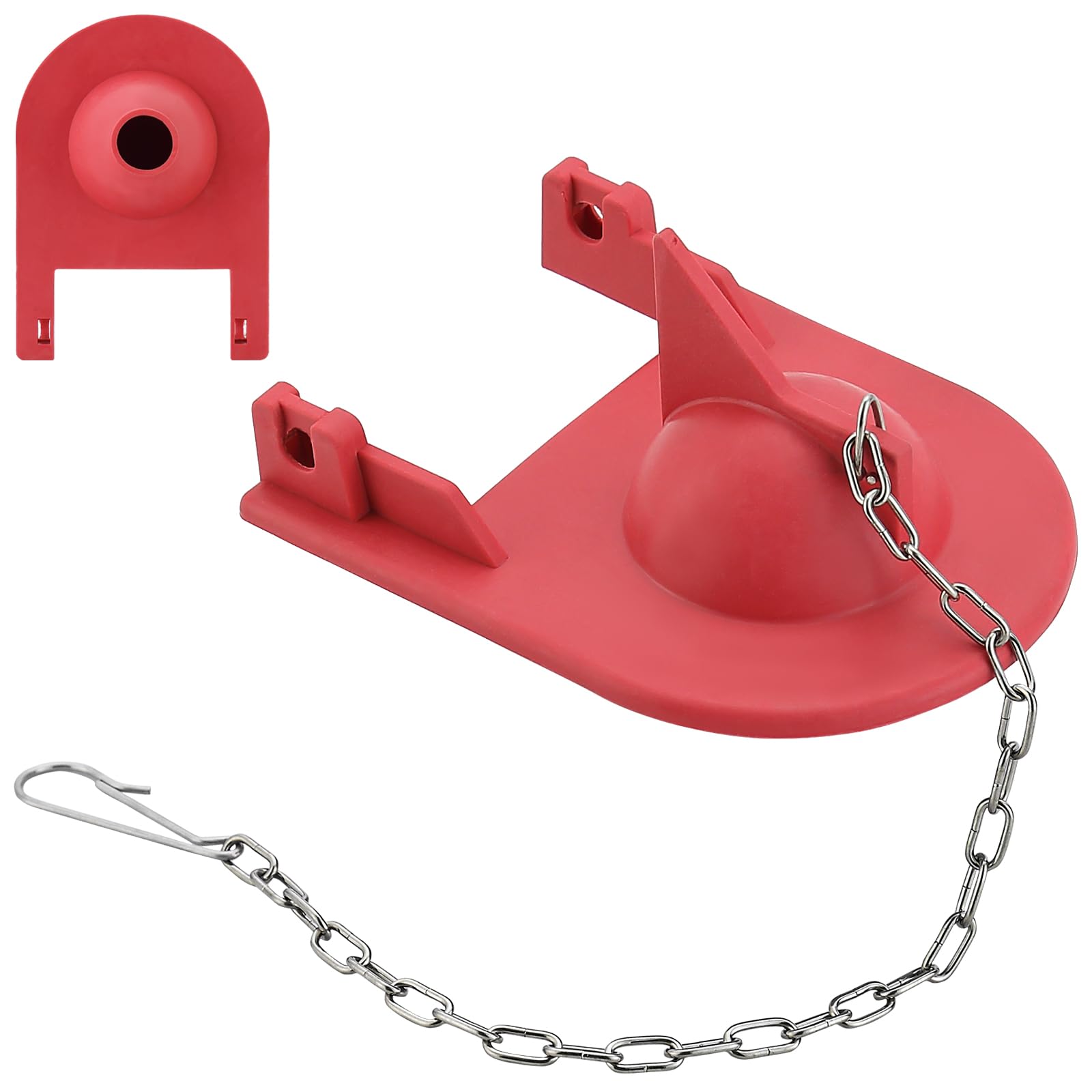Photo 1 of 2-Inch Toilet Flapper Replacement Kit with Chain,Compatible with Kohler GP1078440 Toilet Tank Parts,Strong Sealing,Red