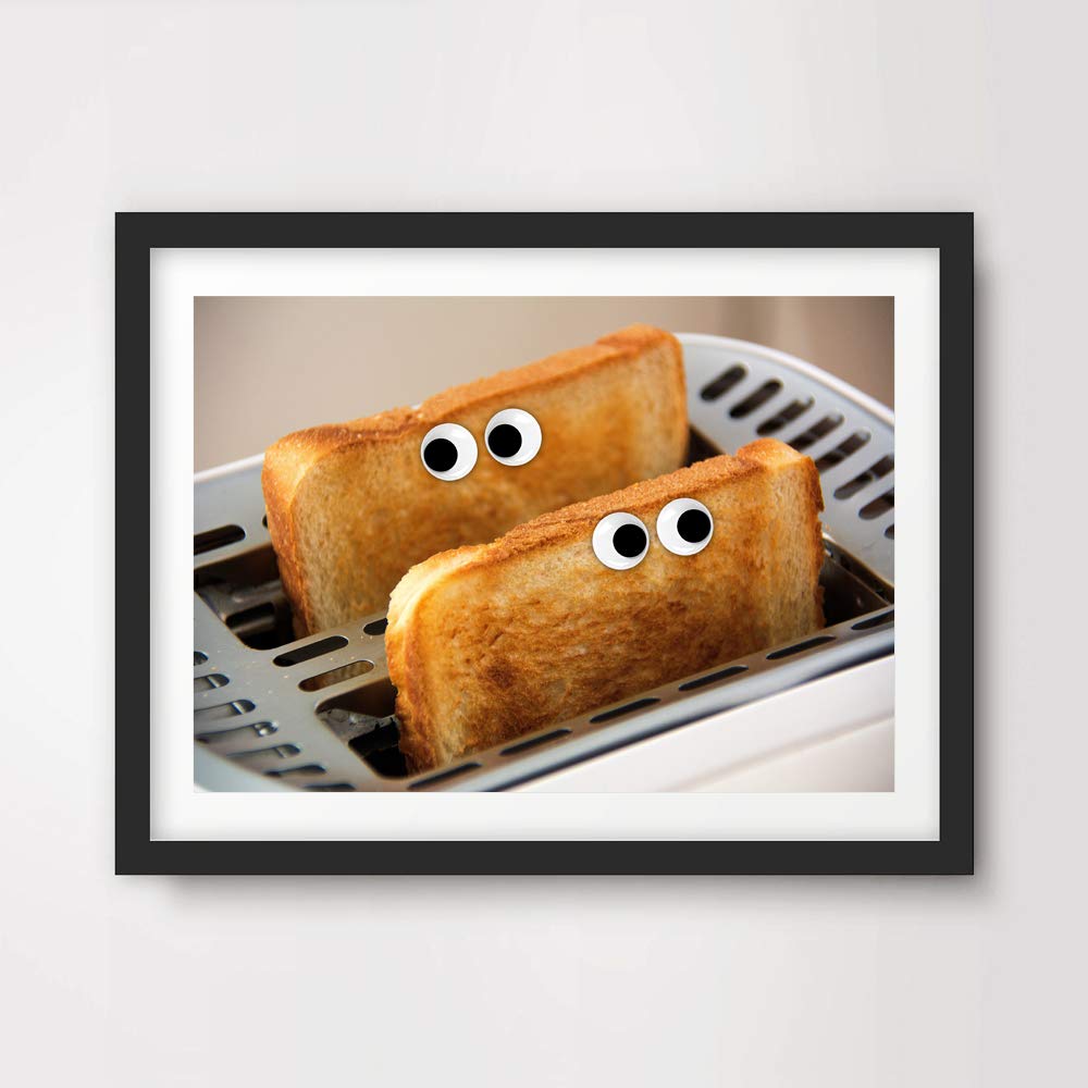 CUTE QUIRKY FUNNY TOAST TOASTER KITCHEN ART PRINT Food Drink Bright Modern Unusual Home Decor