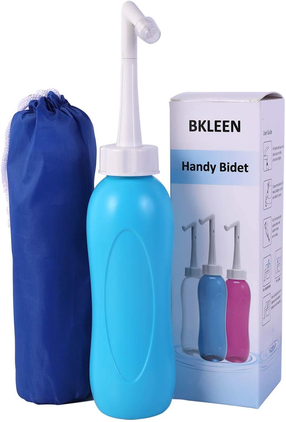 Blue Handheld Portable Bidet Squeeze peri Bottle for Pregnancy, perineal Postpartum Recovery, Hemorrhoids, Hospital Care, Wound Irrigation, Travel, Camping, Hiking, Feminine Hygiene, Baby Cleansing.: Health & Personal Care
