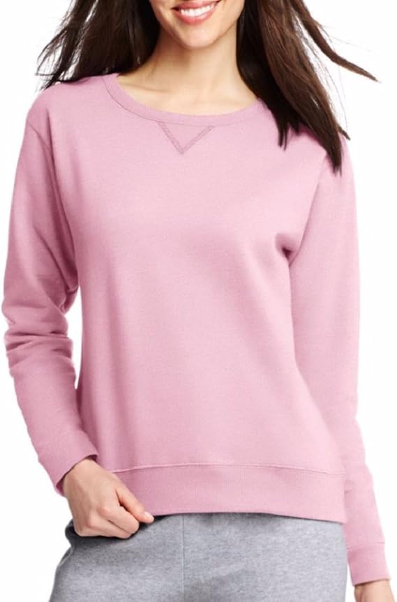 Hanes Women's VNotch Pullover Fleece Sweatshirt (XLarge