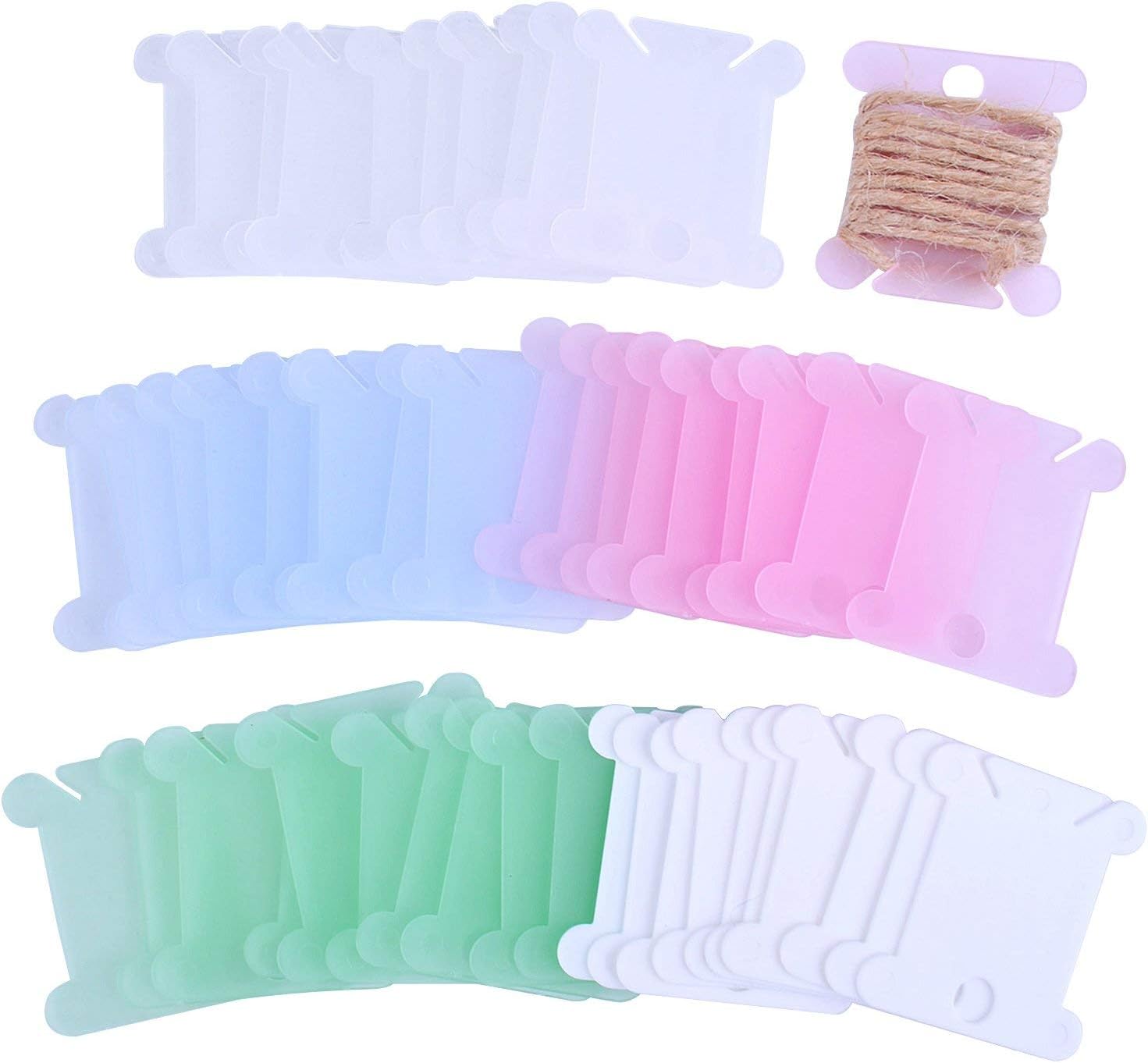 100 pcs thread card plastic embroidery floss bobbins card holder