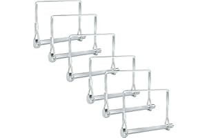 6 Pack Trailer Coupler Pin, Trailer Safety Pin, Heavy Duty PTO Shaft Locking Pins for Farm Trailers, Towing, Lawn Equipment a