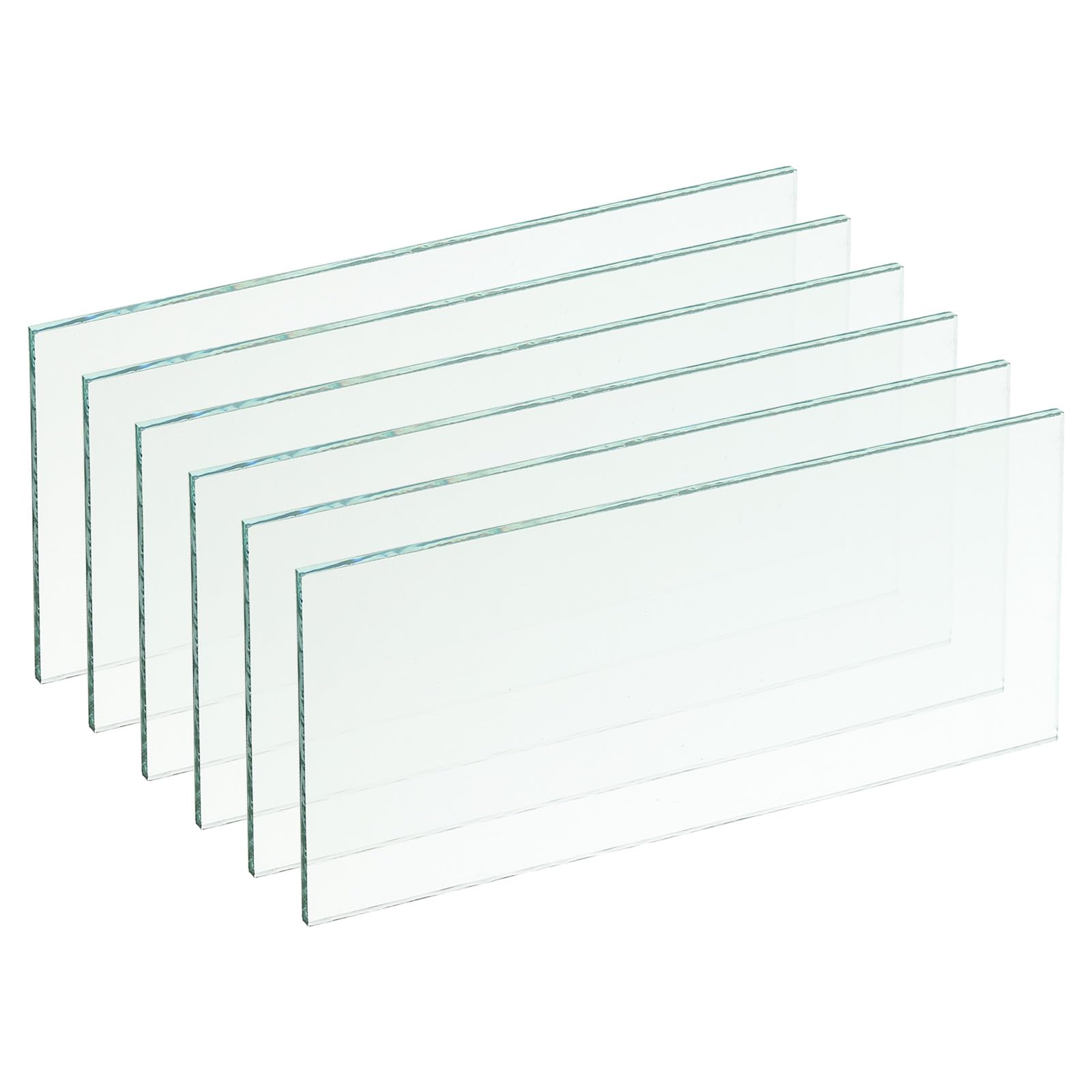 PATIKIL Welding Len 4-1/4"x 2", 6 Pack Hardened Glass Filter Plates Covers Replacement for Weld Helmet Hood