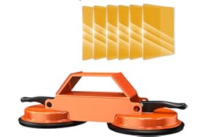 Heavy Duty Floor Gap Fixer Tool with 2 Pack Aluminum Suction Cups, Over 363 Pounds Load Capacity, Professional Wood Flooring 