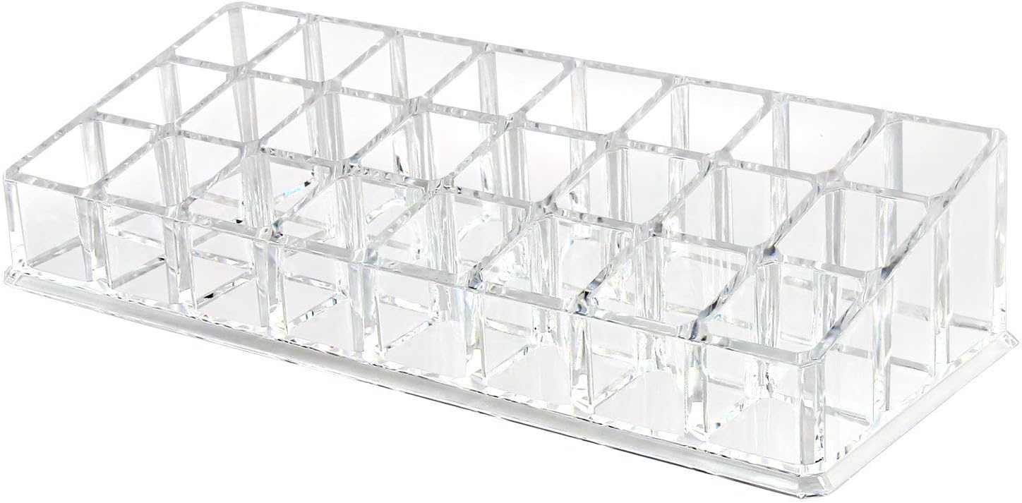 Discoball 24 Grids ππΆπ½πππΆπ°πΈ ππΌπΉπ±π²πΏ, Clear Acrylic Makeup Organiser, Cosmetic Storage Display Case, Lip Gloss Storage