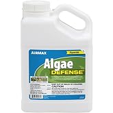 Airmax Algae Defense EPA Registered Algaecide for Large Ponds &amp; Lakes 1 Gal | Controls floating moss, green slime scum &amp; chara with a copper based liquid spray water treatment solution
