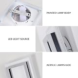 SENQIU 24W LED Ceiling Light Square Modern 6500K 2700LM 20x20 cm view 4