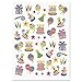 Colorful Celebration Birthday Party Stickers - Set of 92 on 2 Sticker Sheets, Happy Birthday Stickers, Birthday Party Stickers primary