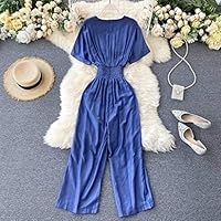 sexy slim thin jeans wide leg jumpsuit