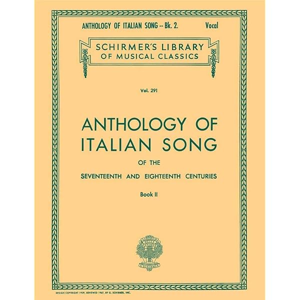 Anthology of Italian Song of the 17th and 18th Centuries, Book 1