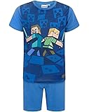 Vanilla Underground Minecraft Boy's Shortie Pyjamas 6-12 Years Various Styles