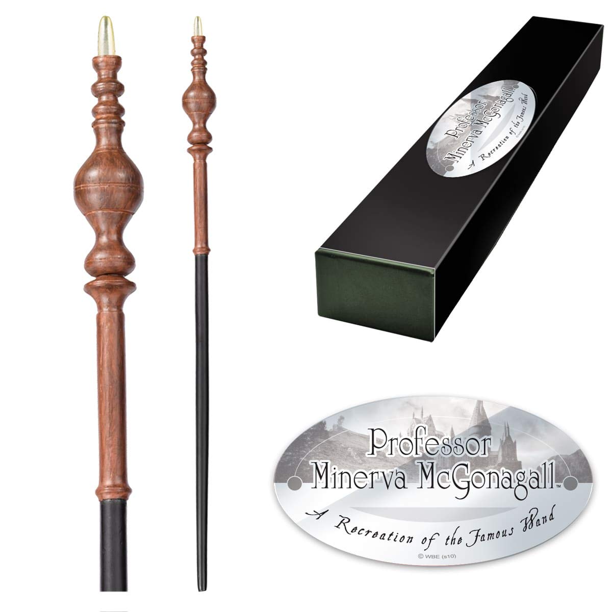 The Noble Collection Professor Minerva McGonagall Character Wand - 16in (40cm) Harry Potter Wizarding World Wand With Name Tag