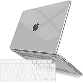IBENZER Compatible with MacBook Pro 16 Inch Case 2026 2025 2024 2023 2022 M4 M3 M2 M1 A3403 A3186 A2991 A2780 A2485 Pro Max for Mac Pro 16,HardshellCase&KeyboardCover,Crystal Clear, T16X-CYCL+1