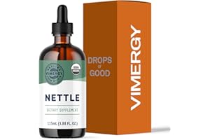 Vimergy Nettle – Superfood for Healthy Cellular Response* – Promotes Bone Health* – USDA Certified Organic, Vegan, Gluten-Free – 115 mL (57 Servings)