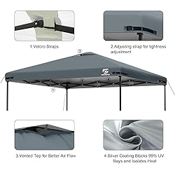 10x10 Pop Up Canopy Replacement Top Cover with Air