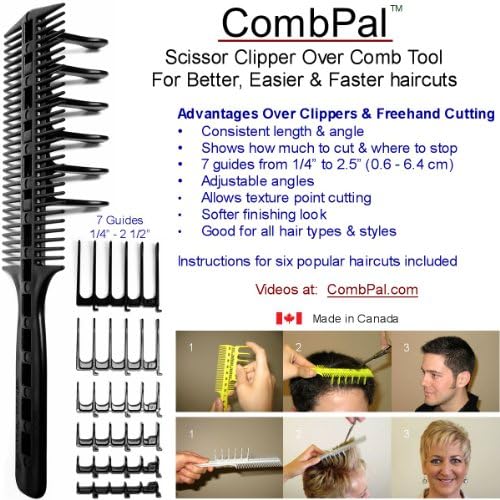 CombPal Scissor Clipper Over Comb Hair 