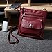Crossbody Leather,Clearance! AgrinTol Womens Leather Satchel Crossbody Shoulder Messenger Bag (Red)