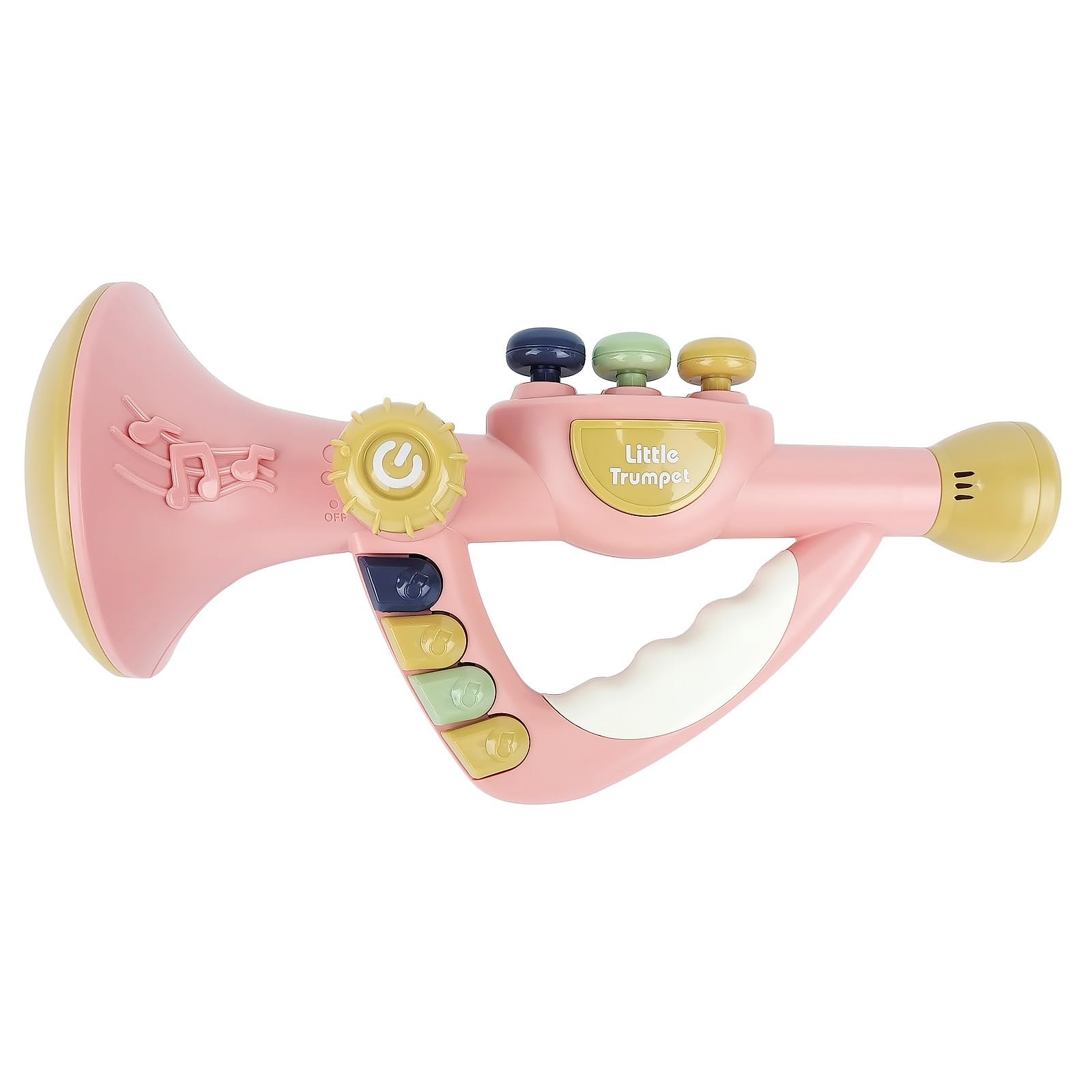 IIROMECI Musical Instruments Toys for Kids - Toddler Trumpet Toy, Baby Educational Toys for Girls & Boys Ages 1-3 (Pink)