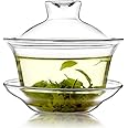 Mozentea Gaiwan Tea Set, 150ml Glass, Traditional Chinese Kung Fu Ceremony