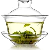 Mozentea Gaiwan Tea Set, 150ml Glass, Traditional Chinese Kung Fu Ceremony