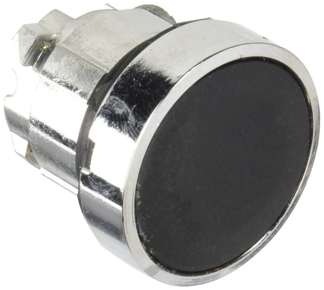 Schneider Electric ZB4BH02 Pushbutton Head, Pb Head Flush Black P/Push