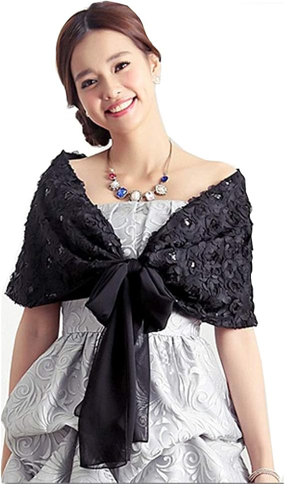 Amazon フラワーモチーフが可愛いシルエットがキレイなパーティー