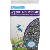 Aqua Natural Aquarium Substrate, Pewter Black Gravel, 10lb | For Aquascaping, Aquariums, Vivariums, Terrariums