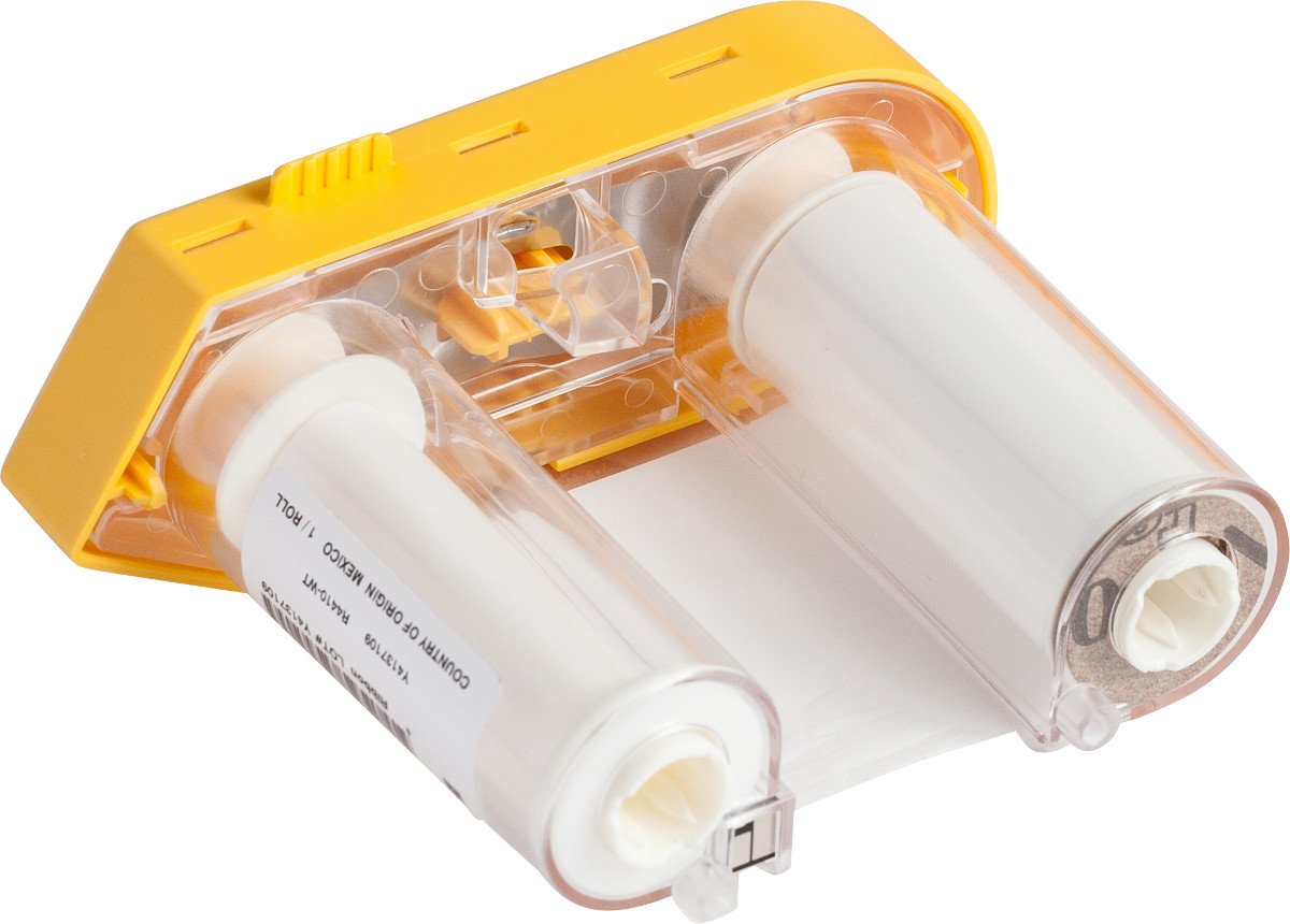 Brady M61-R4410-WT BMP61 Series Printer Ribbon R4400 Resin, 2" Width x 75' Length, White