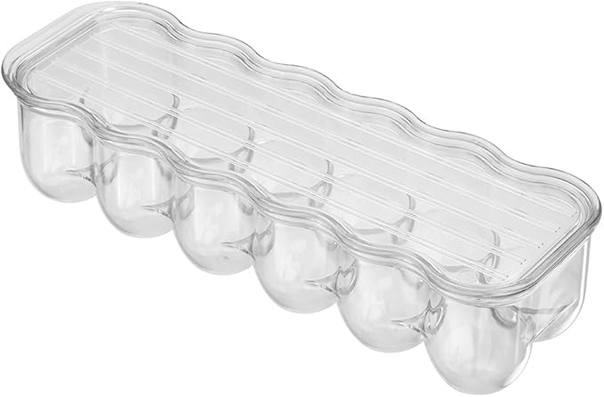 InterDesign Fridge/Freeze Binz Eierbehälter, lange Aufbewahrungsbox aus