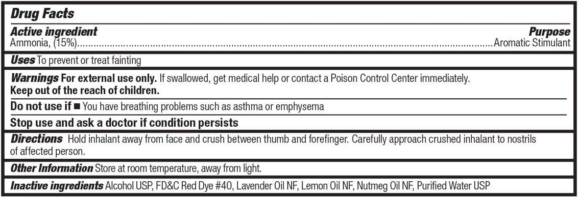 First Aid Only H5041-AMP Ammonia Inhalant Ampoules, 100/Box: Home Improvement