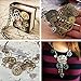 KEKLLE Steampunk Gear Cog Wheel Skeleton Clock Watch Pendant Charms by N'joy 100PCS, Assorted Colors