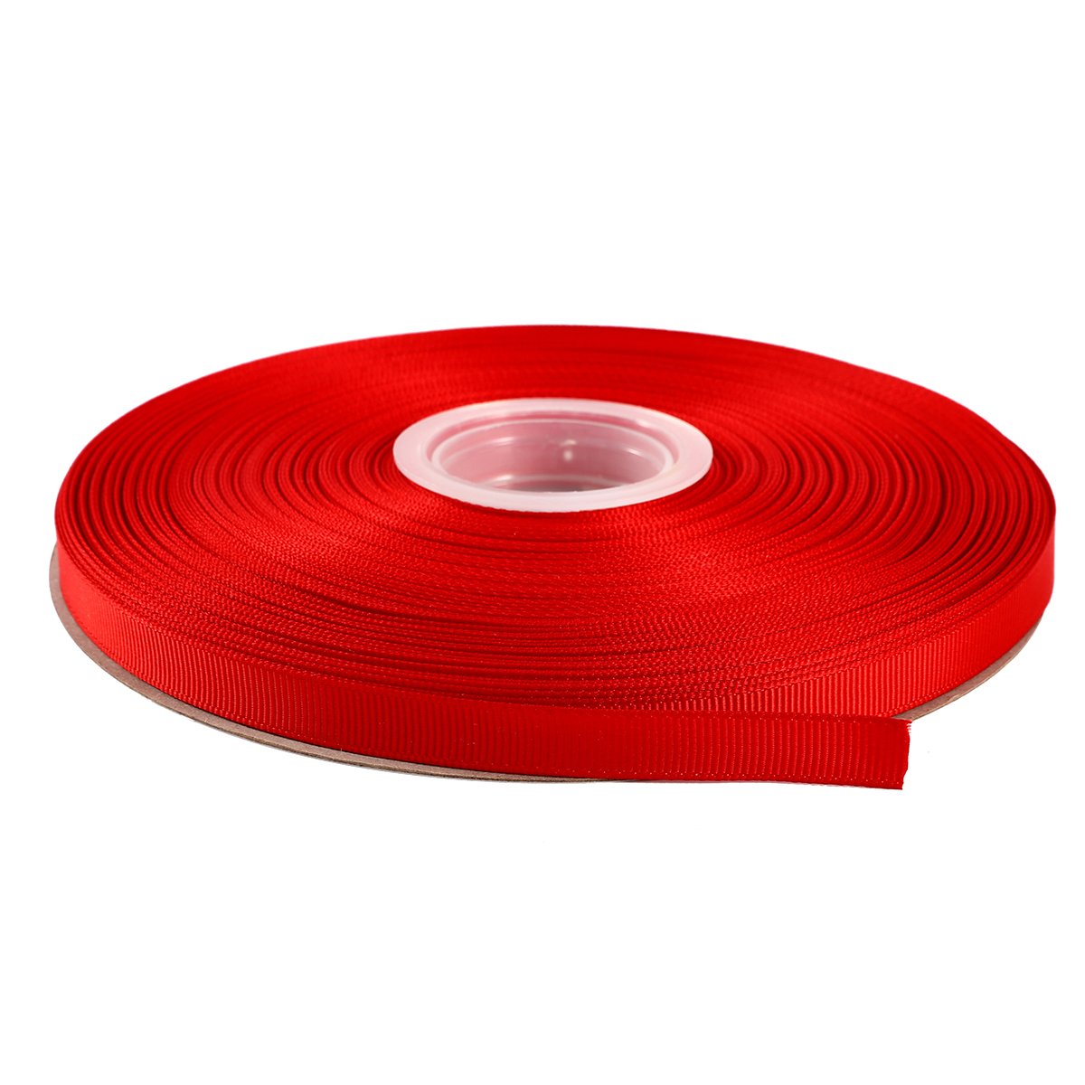 ITIsparkle 9mm Width (3/8") Grosgrain Ribbon 45 Meters (full reel) Crafts Gift Wrap Floristry - Red Ribbon