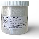 Wissmach Crystal Transparent COE 96 Medium Glass Frit &ndash; 8 oz Jar for Kiln Fusing, System 96 Compatible | BiNARi Glass Studio