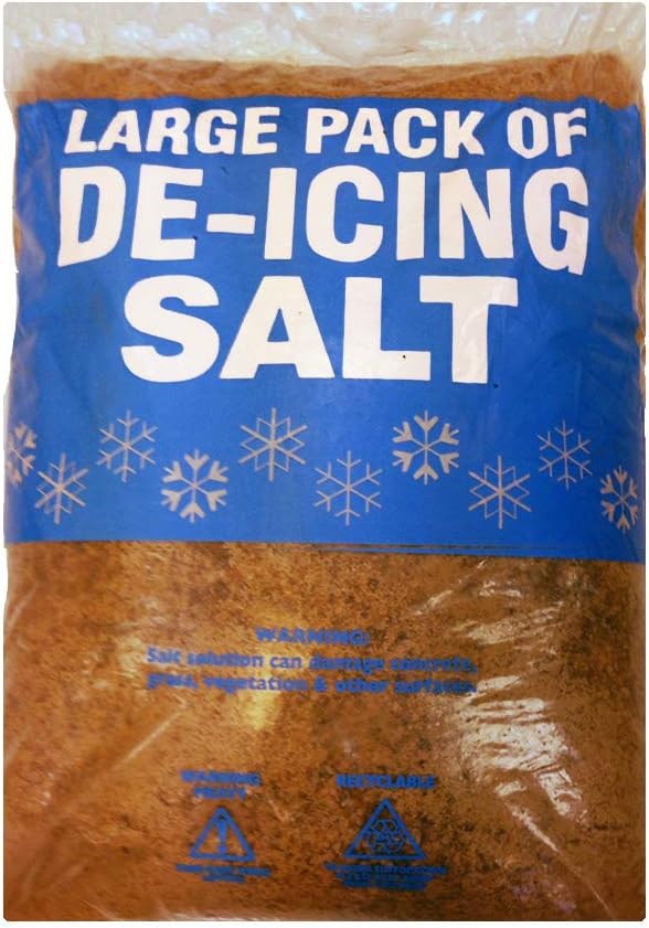Darlies Brown Deicing Rock Salt Bag - Large Bag for Gritting & Winter