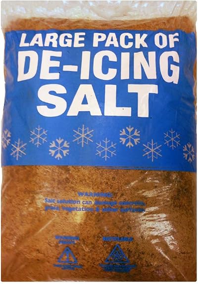 Darlies Brown Deicing Rock Salt Bag - Large Bag for Gritting & Winter