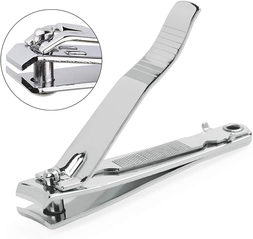 KAISHANE 1 PC Heavy Duty Nail Clipper Strong Stainless Steel Fingernail Cutter for Thick Nail Men Women