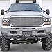 Spec-D Tuning 2LHP-F25099JM-TM Ford F250 Led Dual Halo Black Projector Head Lights
