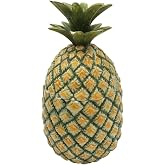 Comfy Hour Pineapple Cookie Jar with Lid, 9.3 Inch Ceramic Pineapple Jar, Green and Yellow Fruit Shaped Cookie Jar, 1100ml Snack Container for Kitchen Countertop, Vintage Farmhouse Decor