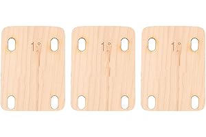 Electric Guitar Neck Shim, Maple Wood Neck Spacer for Electric Guitar, Shock - Absorbing Neck Shim with Clearer Tone, Include