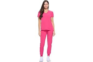 Natural Uniforms Womens Essential Cool Stretch Jogger Scrub Set with Regular and Petite Sizes