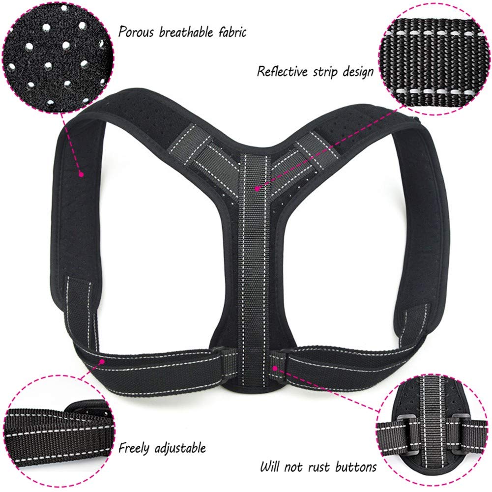 Amazon.com: XJBHD Adjustable Posture Corrector-Physical Therapy Posture Brace for Men-Back, Shoulder, and Neck Pain Relief,Black: Home & Kitchen