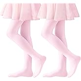 Coziwill Socks Ballet Tights Girls Dance Tights School Girls Footed Leggings Kids Soft Microfiber Pantyhose Stockings