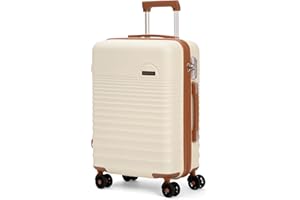 CONCEPTEN Carry On Luggage 22x14x9 Airline Approved, 20-inch Hard Shell Suitcases with Wheels, ABS Lightweight Carry on Suitcase with TSA Lock