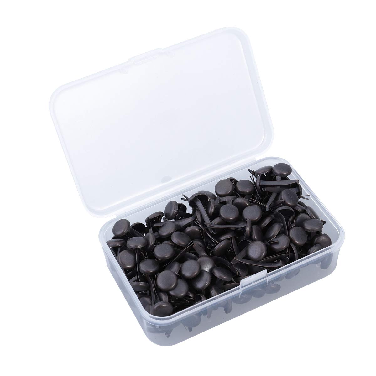 Artibetter 200pcs Mini Brads Metal Brad Paper Fastener for Kids Toys Craft (Brass)