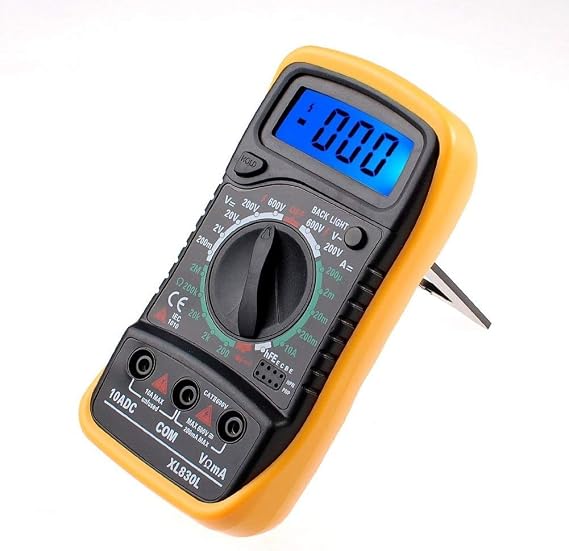 Multimetro Digitale Portatile Con Display LCD - Pinza Amperometrica Per Tensione E Corrente, Per Officina E Laboratorio